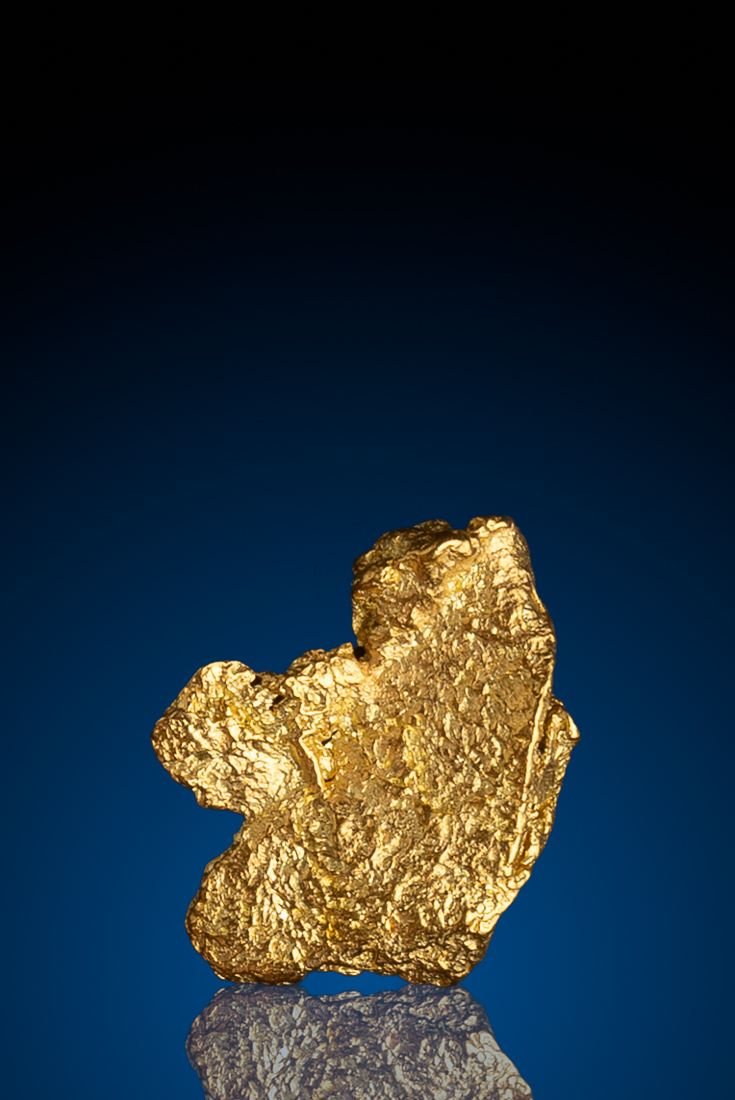 (image for) Unique Surface CA Natural Leaf Gold Nugget - 1.25 grams